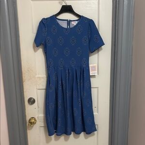 LuLaRoe Blue Midi Dress